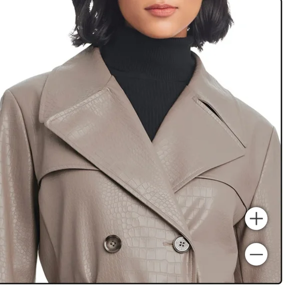 Vince Camuto Ladies' Maxi Faux Leather Jacket nwt - Picture 4 of 7